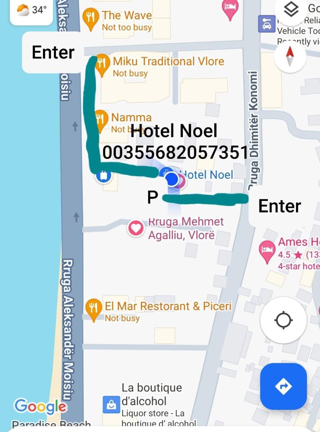 Hotel Noel Wlora Zewnętrze zdjęcie